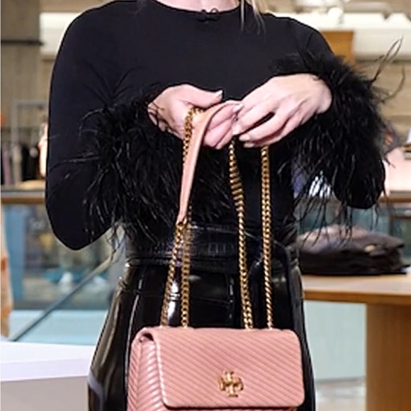 NWT Tory Burch Leather PERRY TRIPLE COMPARTMENT TOTE BAG NEW With tag dust bag - Picture 9 of 10